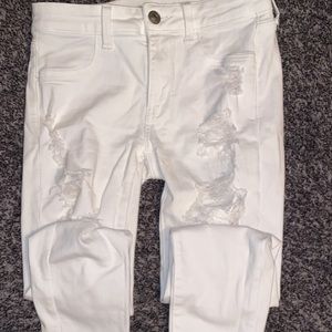 white american eagle jeans
